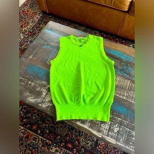 Zara nwt lime green top